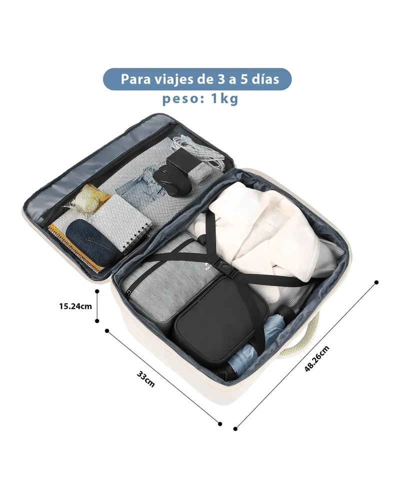 MOCHILA VIAJE EXPANDIBLE 40L IMPERMEABLE - 4