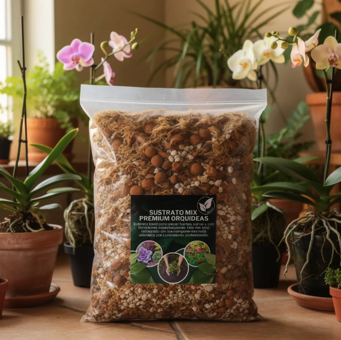 SUSTRATO PREMIUM MIX PARA ORQUIDEAS 5 LITROS - 4