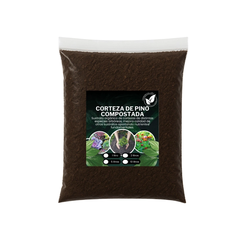 CORTEZA DE PINO FINA COMPOSTADA PREMIUM 5 LITRO - 1