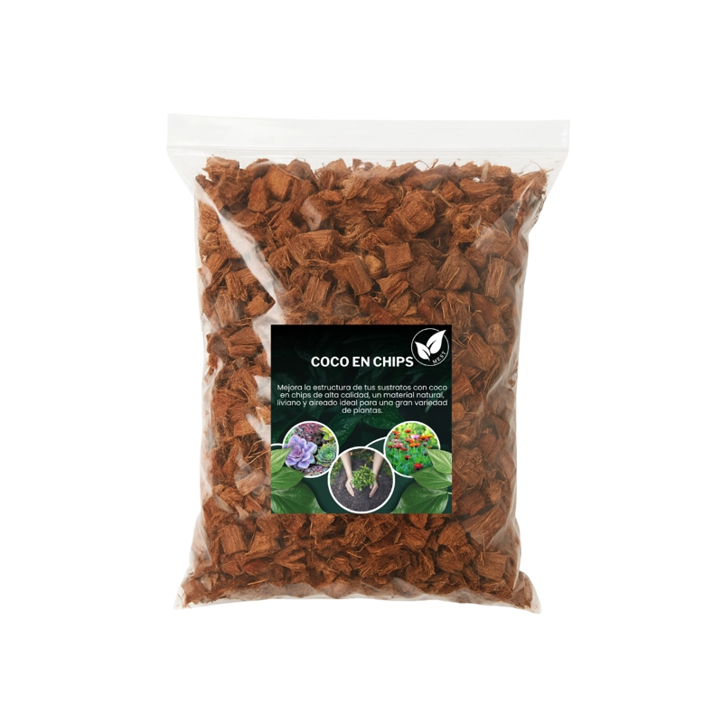 SUSTRATO DE FIBRA DE COCO CHIPS 10 LITROS - 1