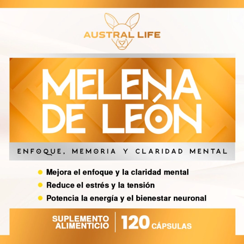 MELENA DE LEON 1000MG – 120 CAPSULAS - 3