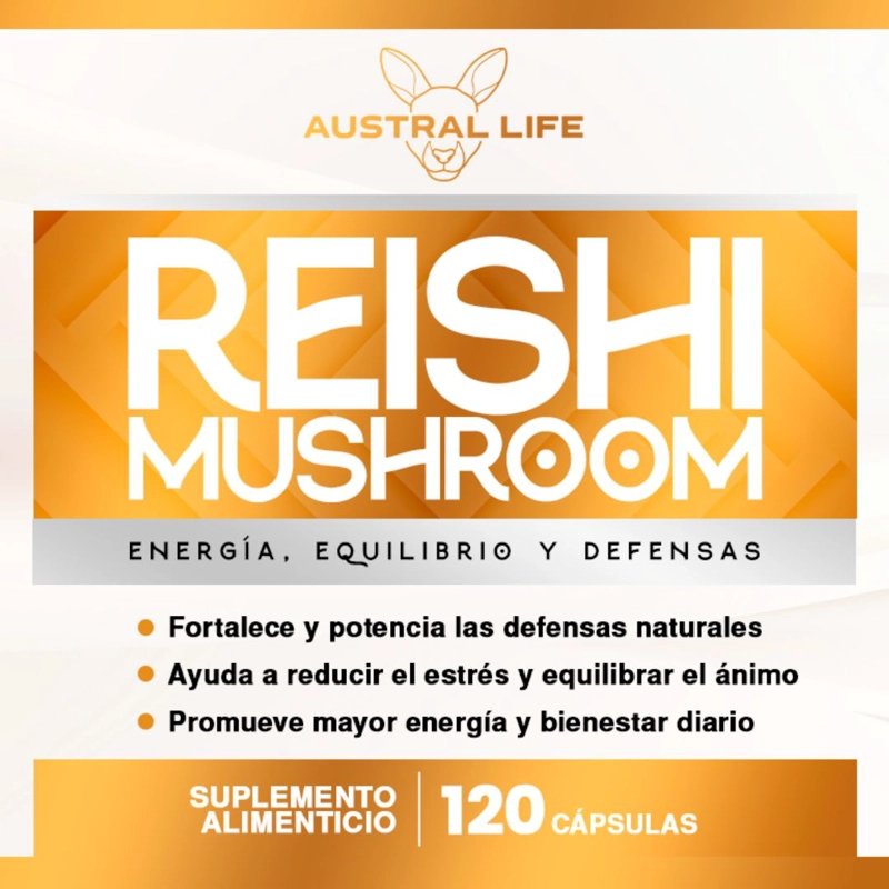 REISHI MUSHROOM 1000MG – 120 CAPSULAS - 3