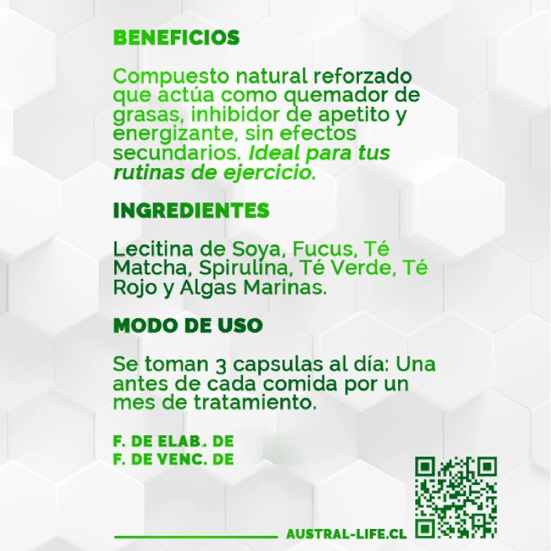 GREEN POWER FIT – 90 CAPSULAS - 3