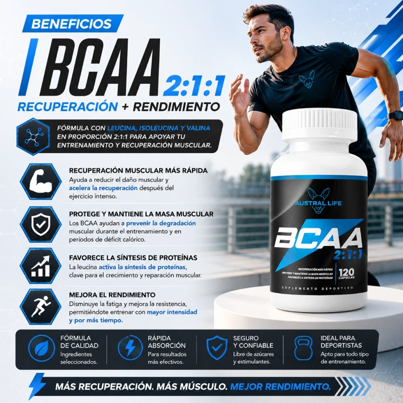 AMINOACIDOS BCAA 2:1:1 – 120 CAPSULAS - 2
