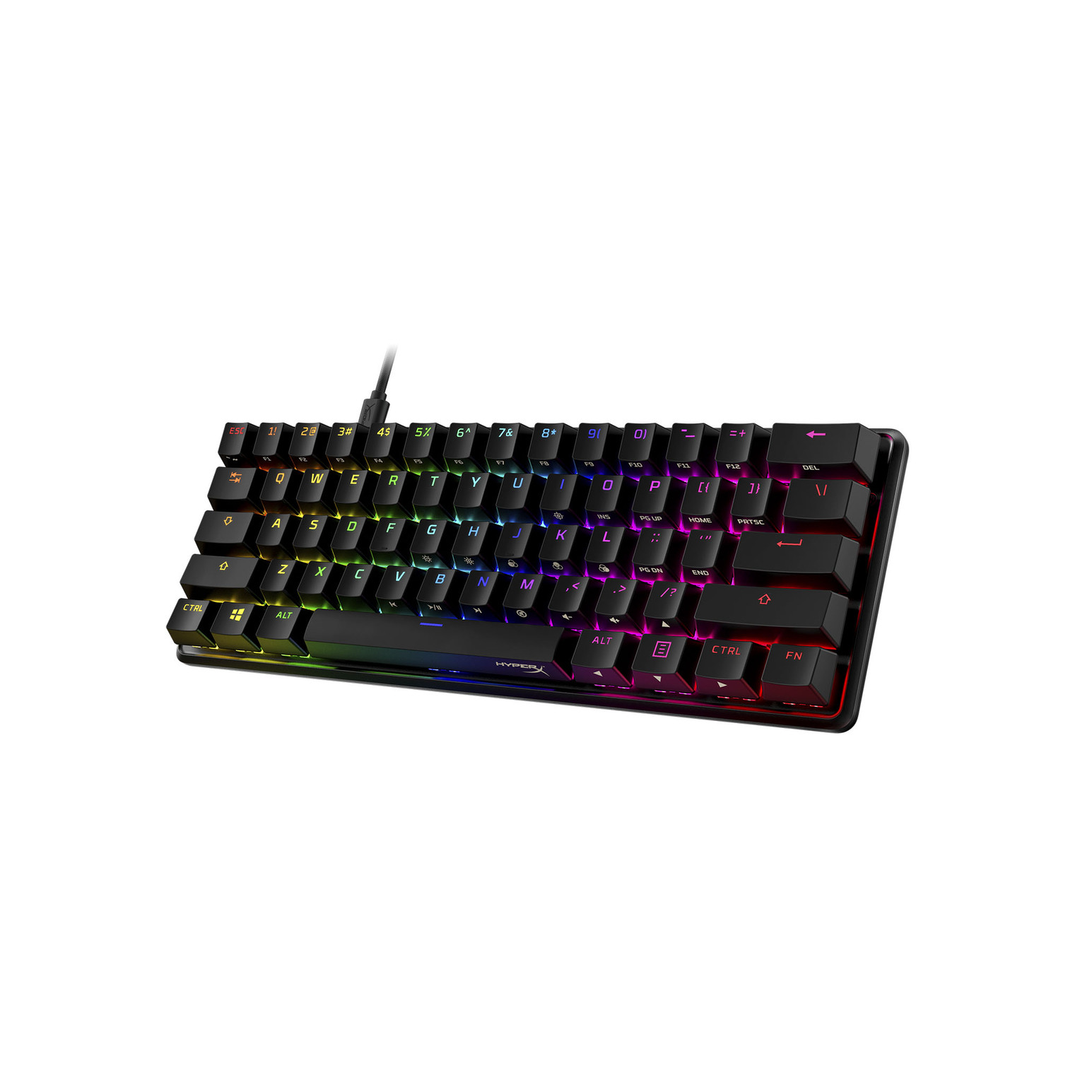 TECLADO MÉCANICO GAMER HYPERX ALLOY ORIGINS RGB 60 RED - 3