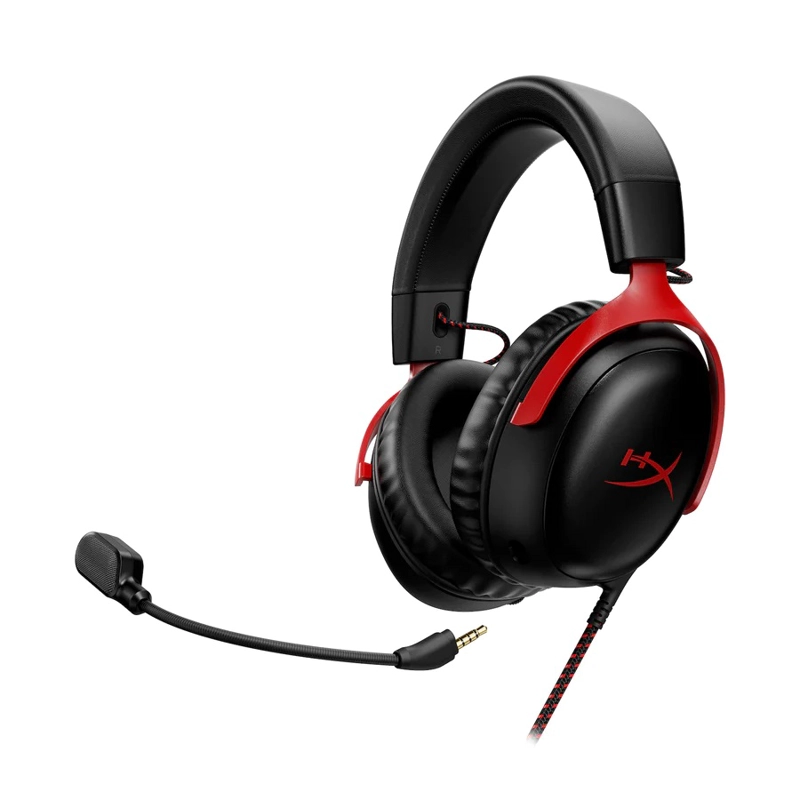 AUDÍFONOS GAMER HYPERX HEADSET 727A9AA CLOUD III USB C USB ROJO CONECTOR 3.5MM - 4