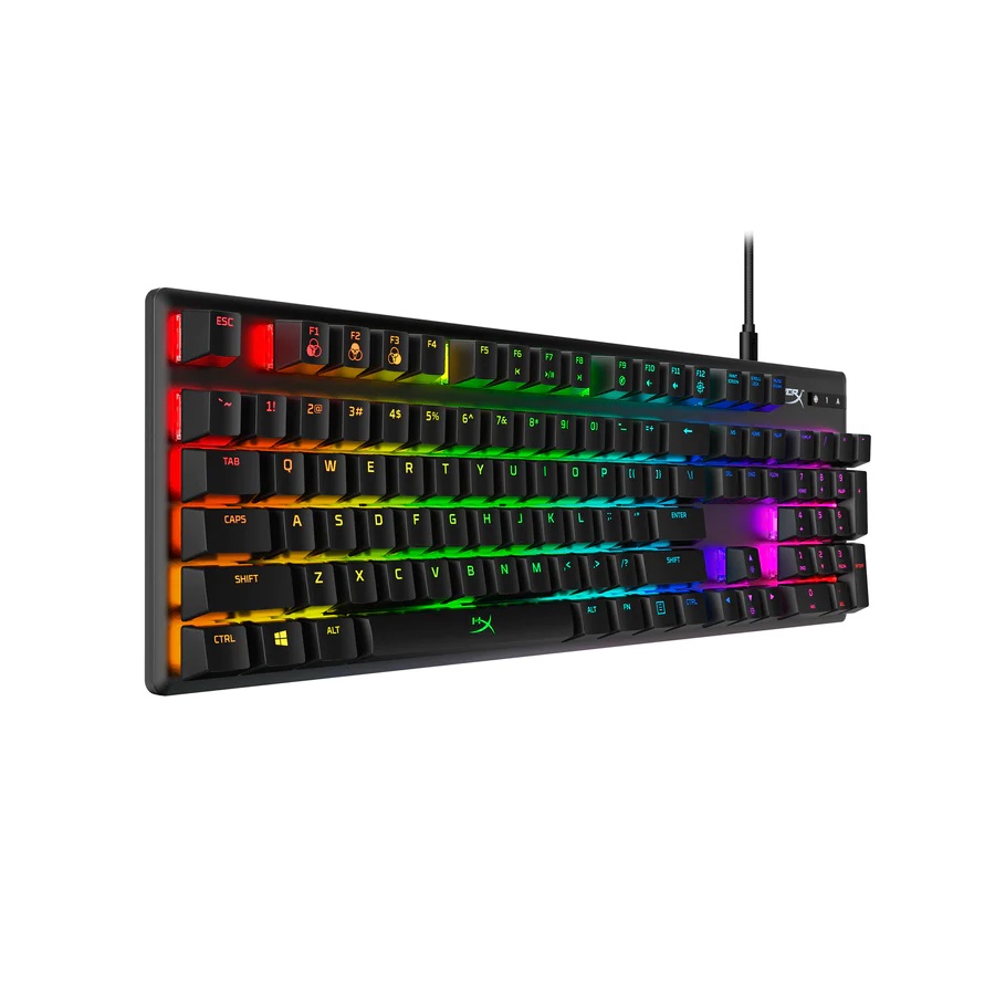 TECLADO GAMER HYPERX ALLOY ORIGINS QWERTY RED - RGB - ESPAÑOL - 4