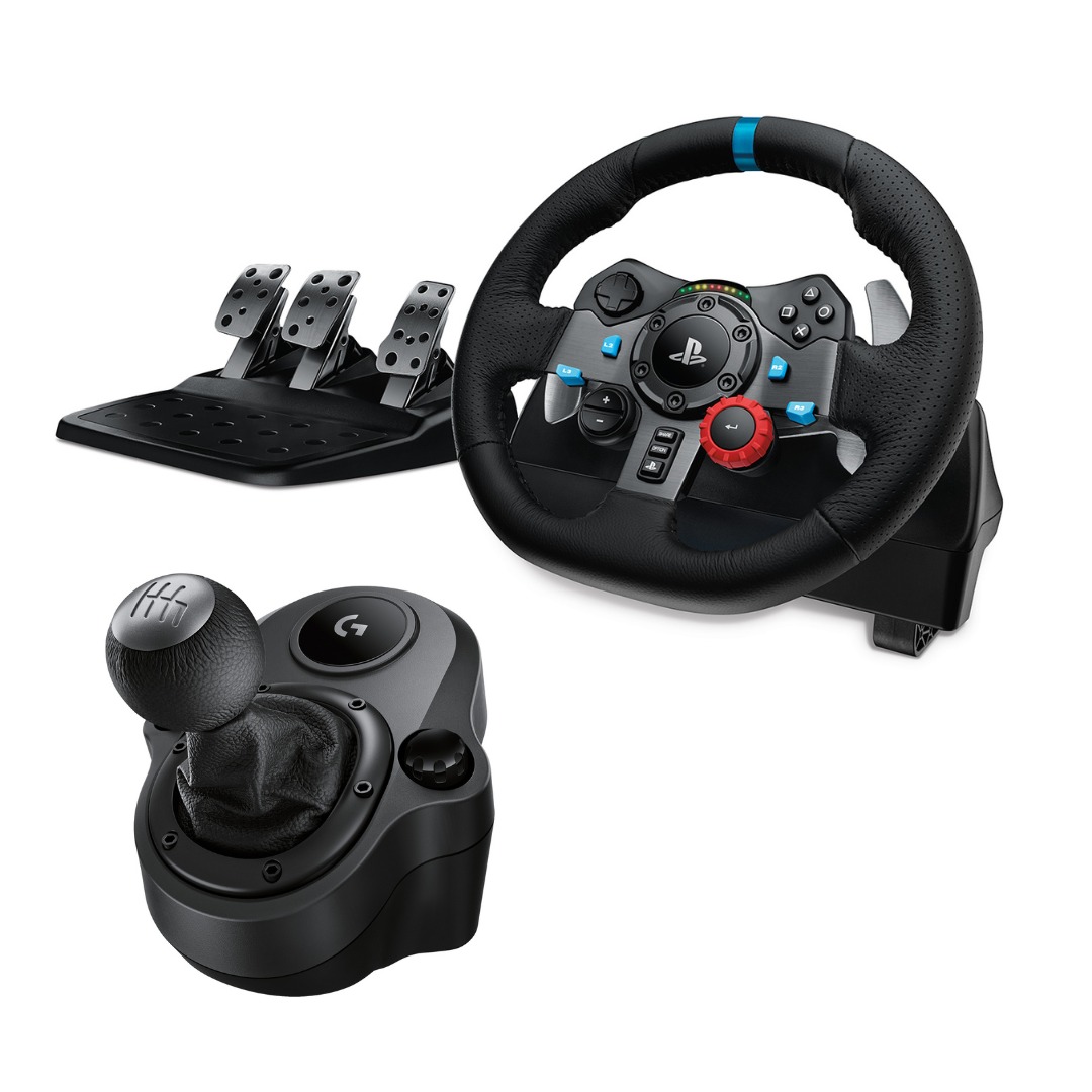 VOLANTE LOGITECH DRIVING FORCE RACING G29 + PALANCA PS3-PS4-PS5-PC - 1