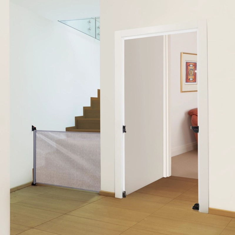 PUERTA SEGURIDAD DREAMBABY GRIS RETRÁCTIL - 2