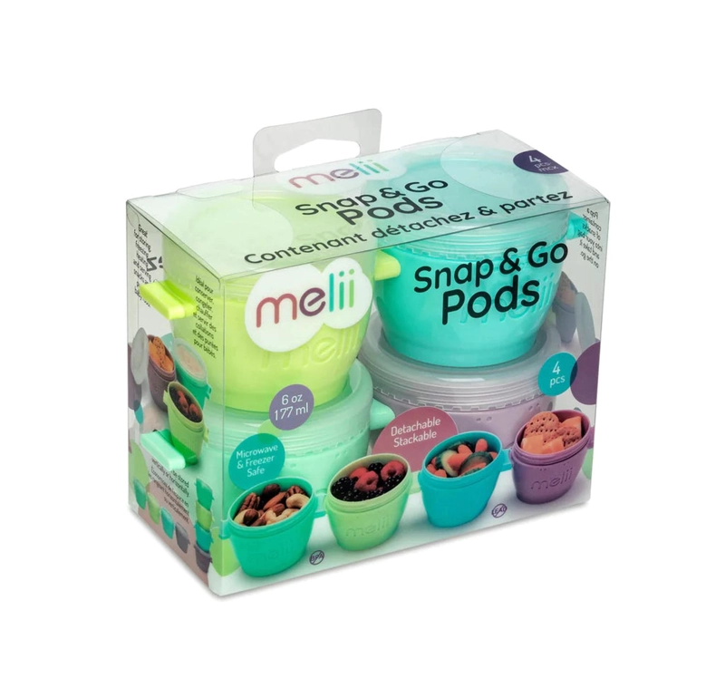 PACK X4 CONTENEDOR MELII 11060 177 ML MULTICOLOR - 1