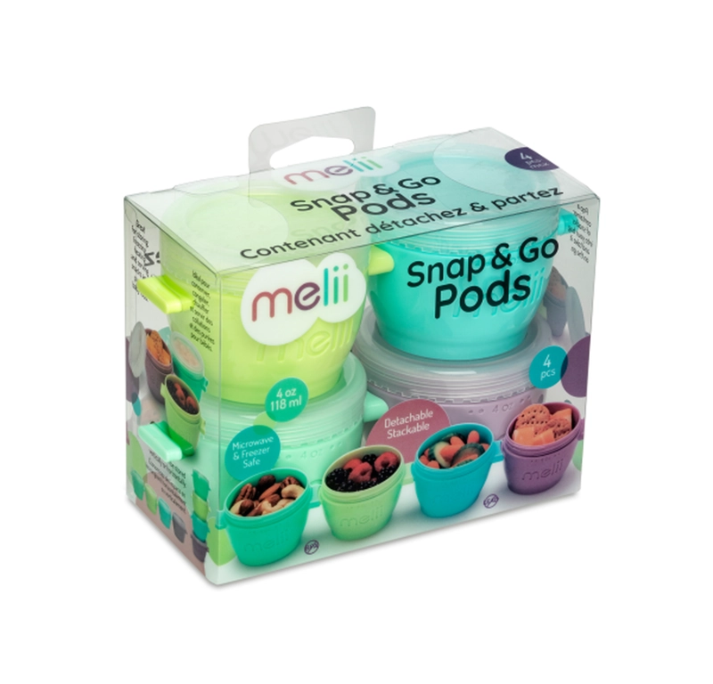 PACK X4 CONTENEDOR MELII 11050 118 ML MULTICOLOR - 3