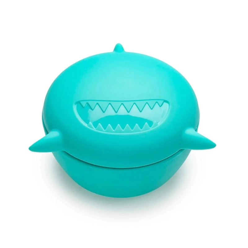 BOWL MELII 12800 SILICONA TIBURON AZUL - 1