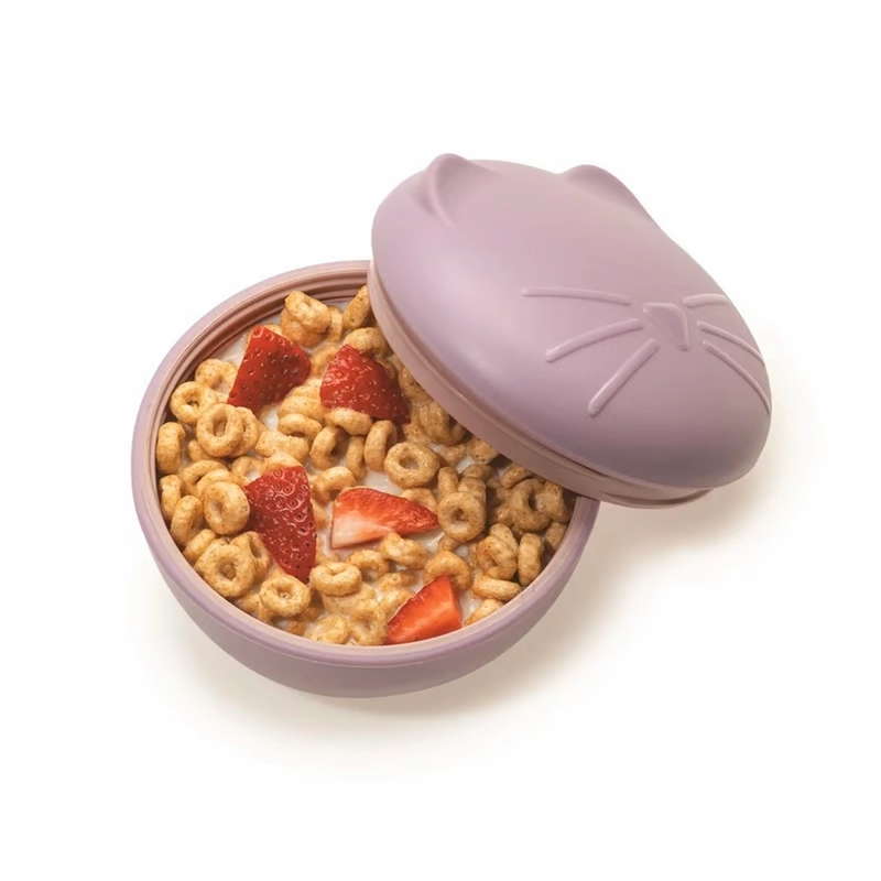 BOWL MELII 12600 SILICONA GATO MORADO - 4