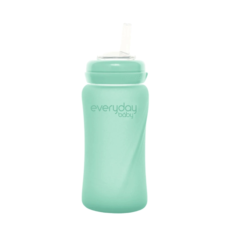 MAMADERA EVERYDAY BABY 10389 VIDRIO CON BOMBILLA 240 ML - 1