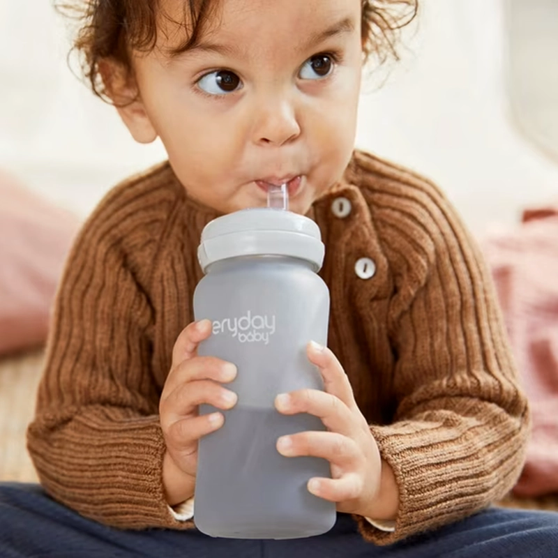 MAMADERA EVERYDAY BABY 10389 VIDRIO CON BOMBILLA 240 ML - 4