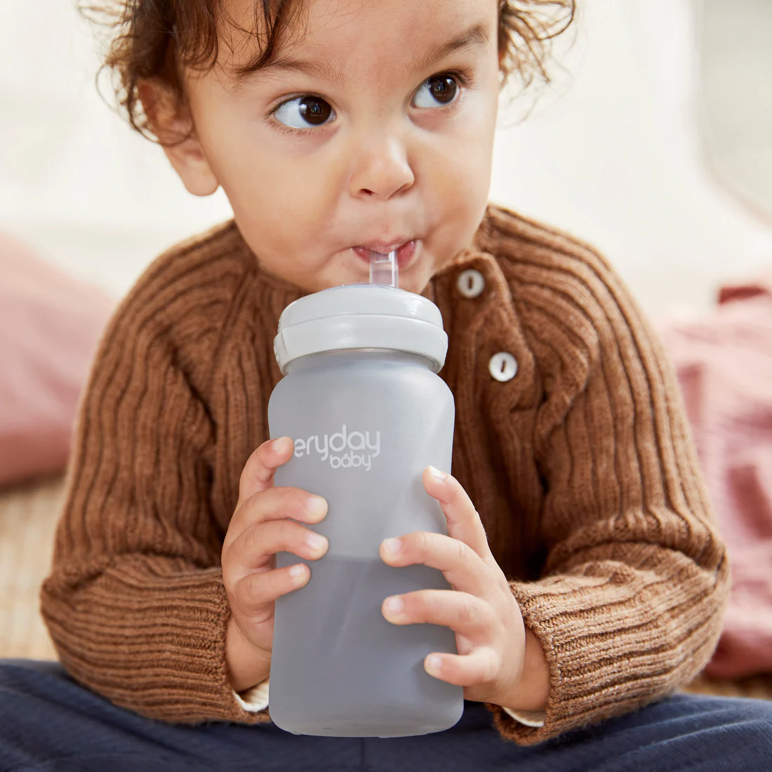 MAMADERA EVERYDAY BABY 10389 VIDRIO CON BOMBILLA 240 ML - 4