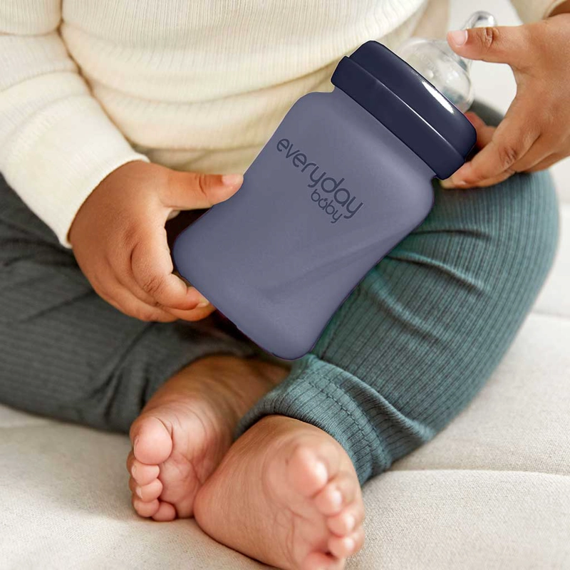 MAMADERA EVERYDAY BABY 10214 VIDRIO TERMOSENSIBLE 150ML BERENJENA - 5