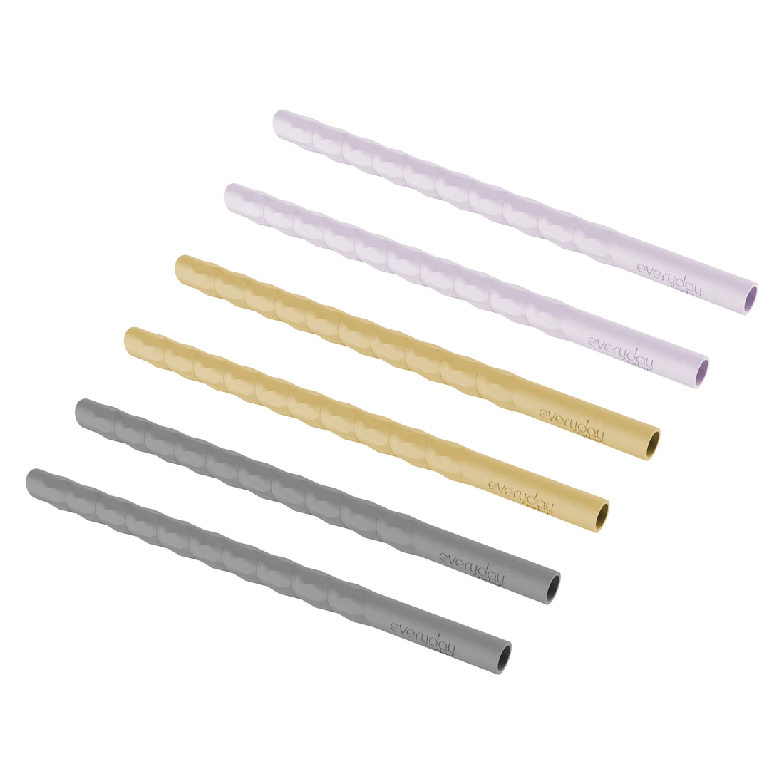 PACK X6 BOMBILLA EVERYDAY BABY 10546 SILICONA LAVANDA AMARILLO GRIS - 1