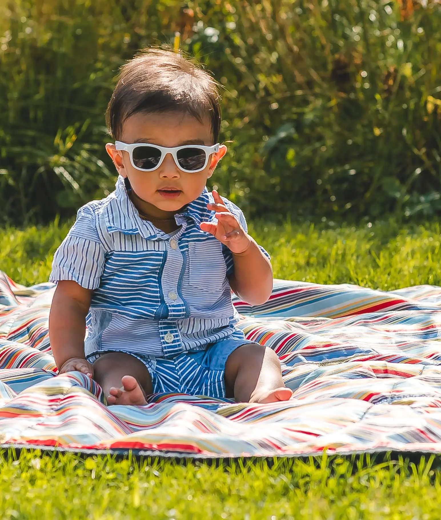 LENTES SOL REAL SHADES NIÑOS SURF 2+ BLANCO - 4