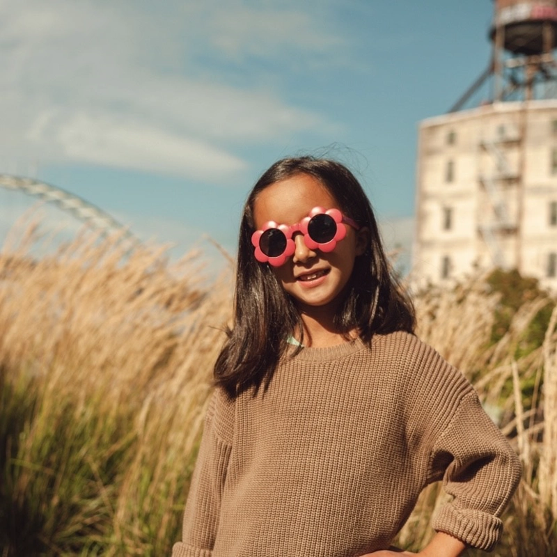 LENTES SOL REAL SHADES NIÑOS FLORES 2+ FUCSIA - 2