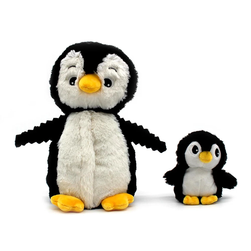 PELUCHE PINGÜINO IGLOU MAMA Y BEBE  - NEGRO - 3