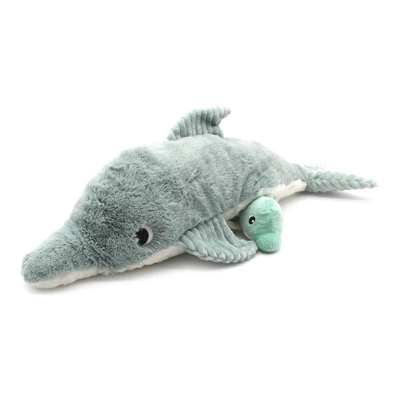 PELUCHE DELFÍN TOFOU MAMÁ Y BEBÉ - MENTA - 2