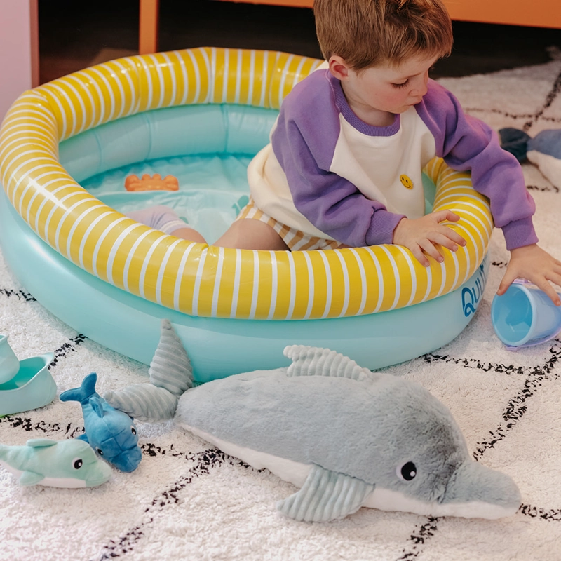 PELUCHE DELFÍN TOFOU MAMÁ Y BEBÉ - MENTA - 6