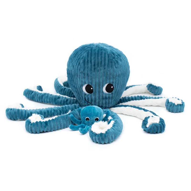 PELUCHE PULPO FILOU MAMA Y BEBE  - AZUL - 3