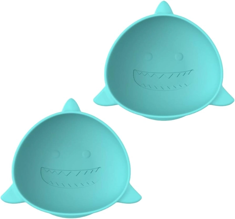 PACK DE 2 BOWLS CON SUCCION DE SILICONA - TURQUESA - 1