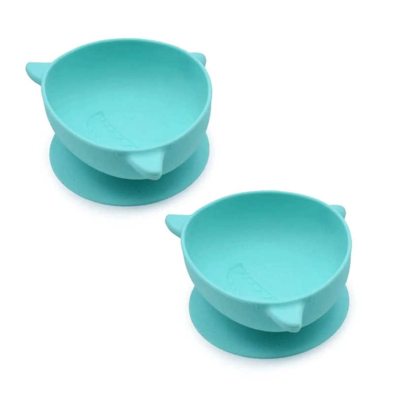 PACK DE 2 BOWLS CON SUCCION DE SILICONA - TURQUESA - 3