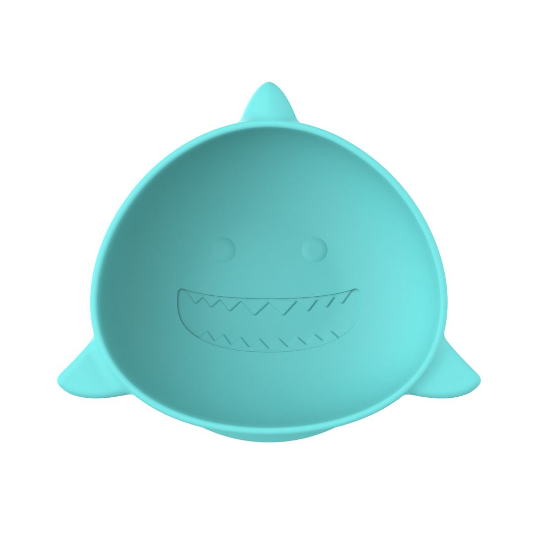 PACK DE 2 BOWLS DE SILICONA CON SUCCIÓN TIBURÓN - 3