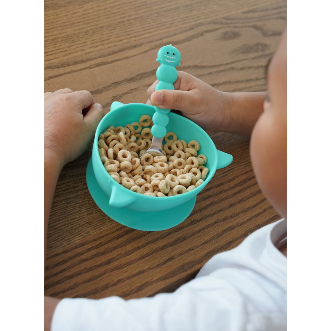 PACK DE 2 BOWLS DE SILICONA CON SUCCIÓN TIBURÓN - 5