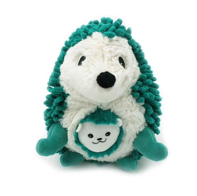 PELUCHE ERIZO PIKTOU MAMA Y BEBE  - VERDE - 4