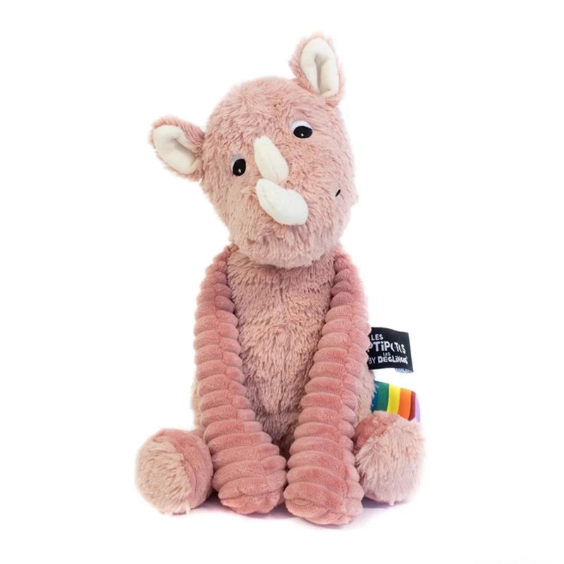 PELUCHE RINOCERONTE GROBISOU - ROSA - 1