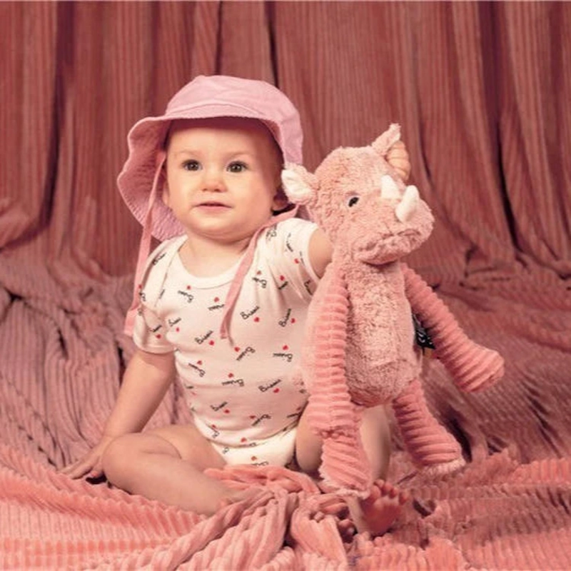 PELUCHE RINOCERONTE GROBISOU - ROSA - 2