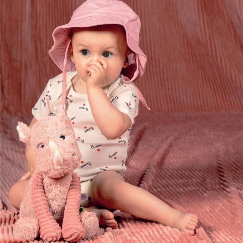 PELUCHE RINOCERONTE GROBISOU - ROSA - 3