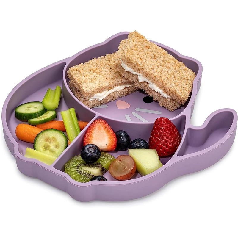 PLATO DE SILICONA CON SUCCION - GATO - 1