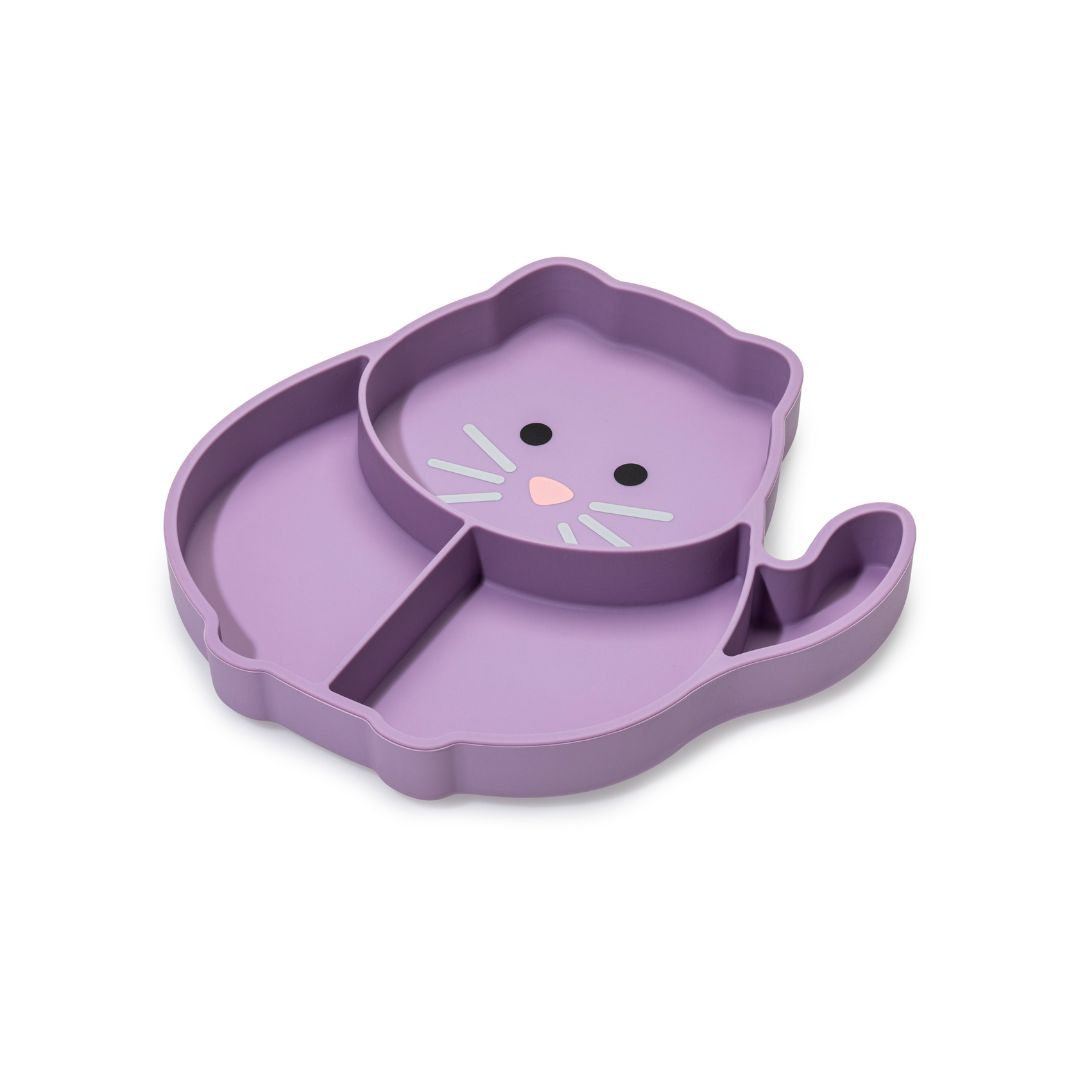 PLATO DE SILICONA CON SUCCIÓN GATO - 1