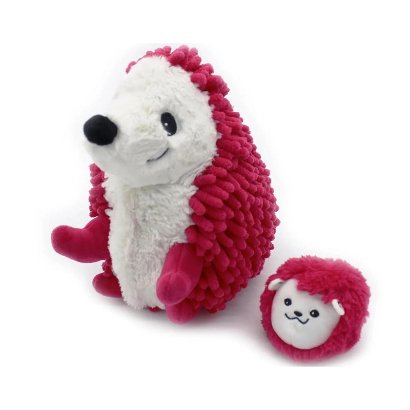 PELUCHE ERIZO PIKTOU MAMA Y BEBE  - FUCSIA - 1