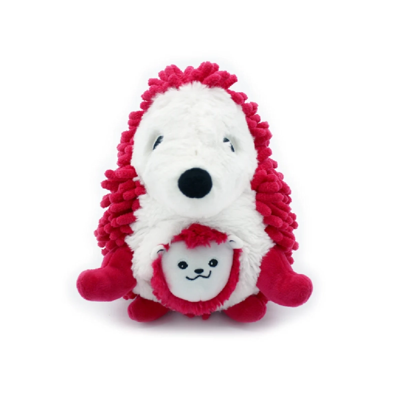 PELUCHE ERIZO PIKTOU MAMA Y BEBE  - FUCSIA - 2