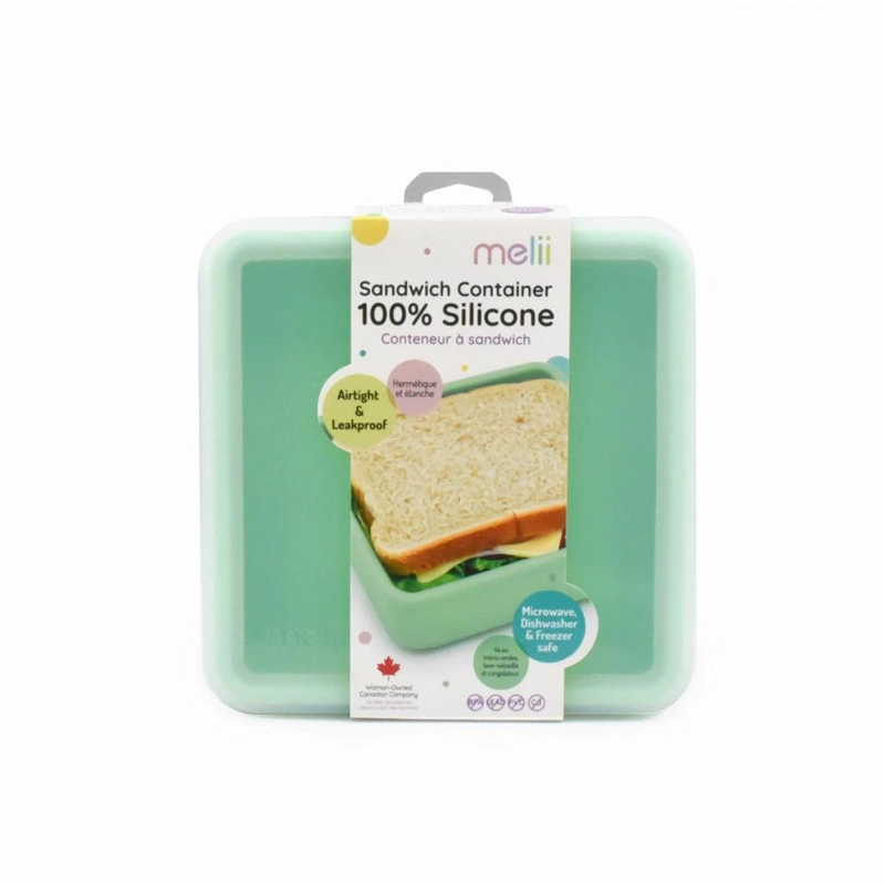 CONTENEDOR DE SILICONA PARA SANDWICH MENTA - 1