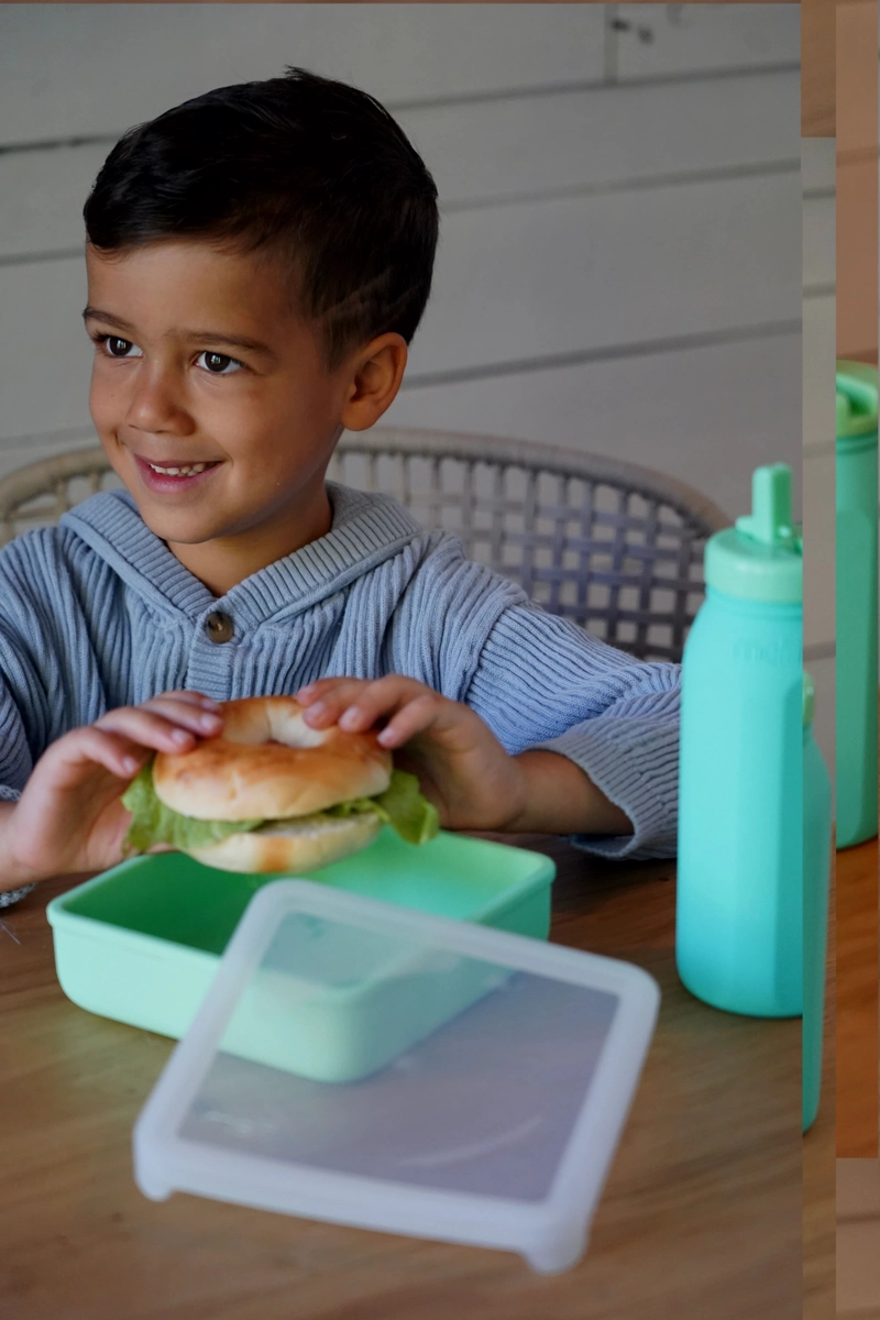 CONTENEDOR DE SILICONA PARA SANDWICH MENTA - 5