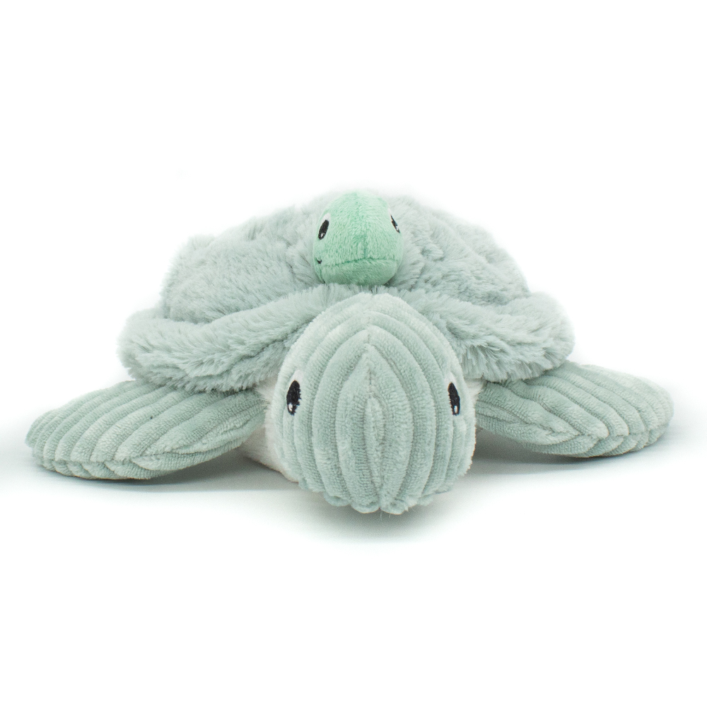 PELUCHE TORTUGA SAUVENOU MAMÁ Y BEBÉ - MENTA - 4
