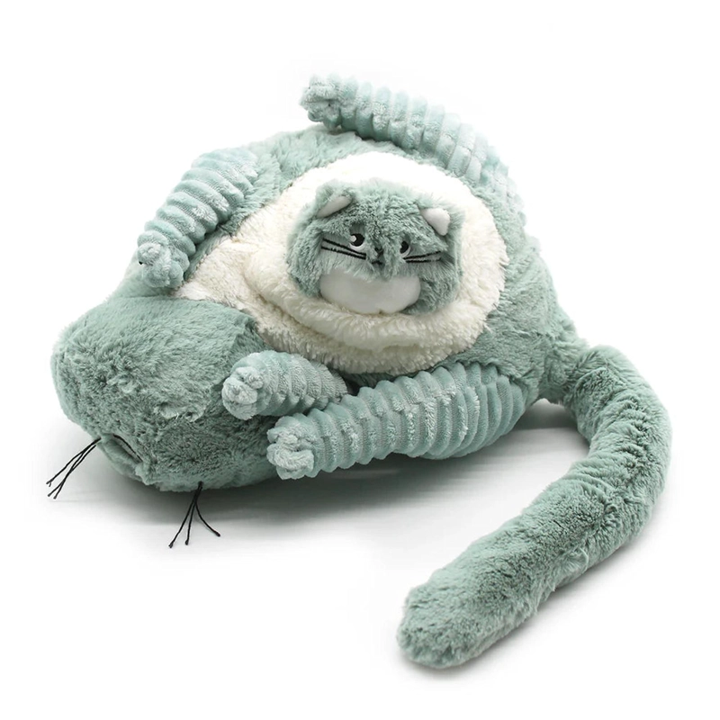 PELUCHE GATO MIAOU MAMA Y BEBE  - MENTA - 3