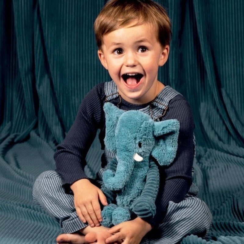 PELUCHE ELEFANTE DIMOITOU - AZUL - 2
