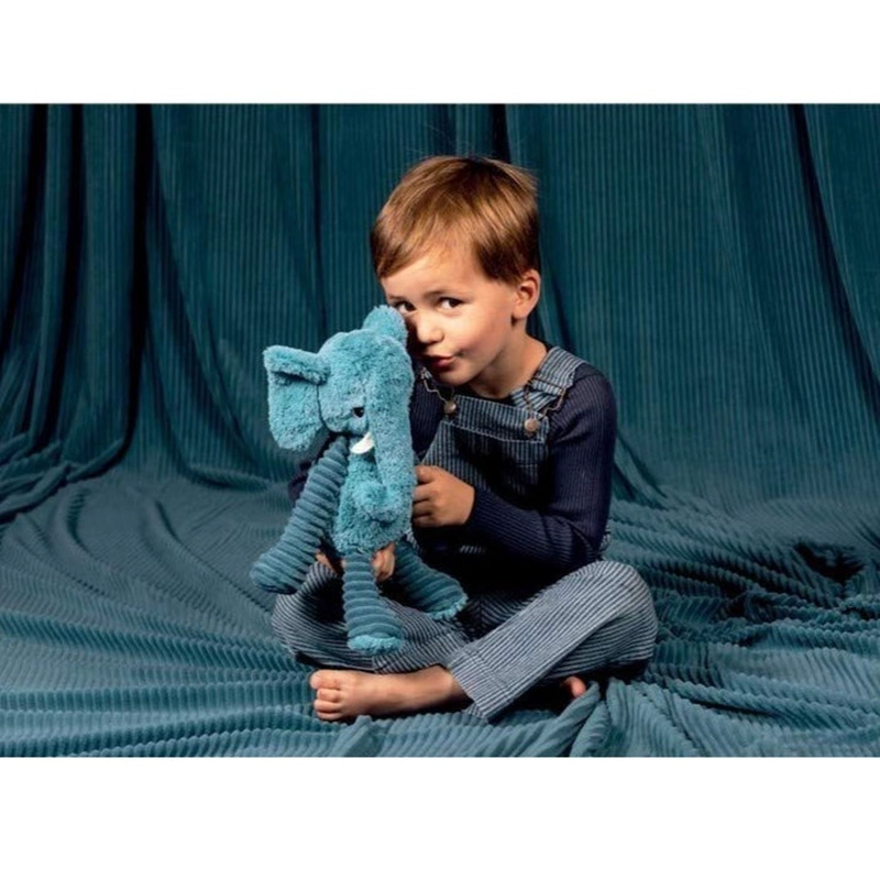 PELUCHE ELEFANTE DIMOITOU - AZUL - 3