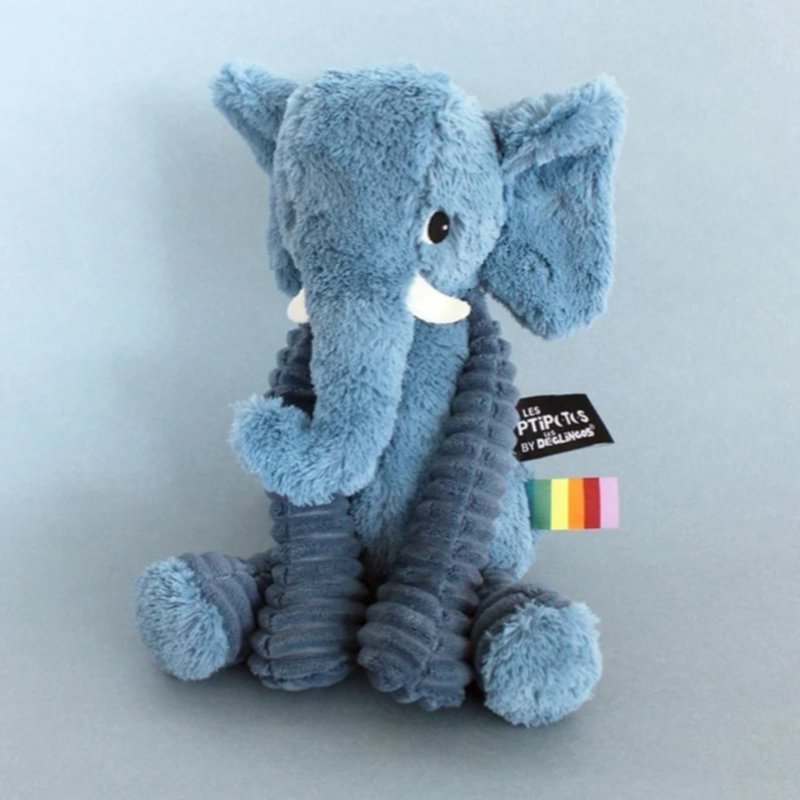 PELUCHE ELEFANTE DIMOITOU - AZUL - 4