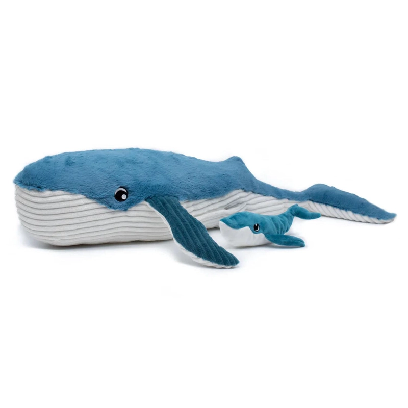 PELUCHE BALLENA GRAVILLOU MAMA Y BEBE  - AZUL - 1