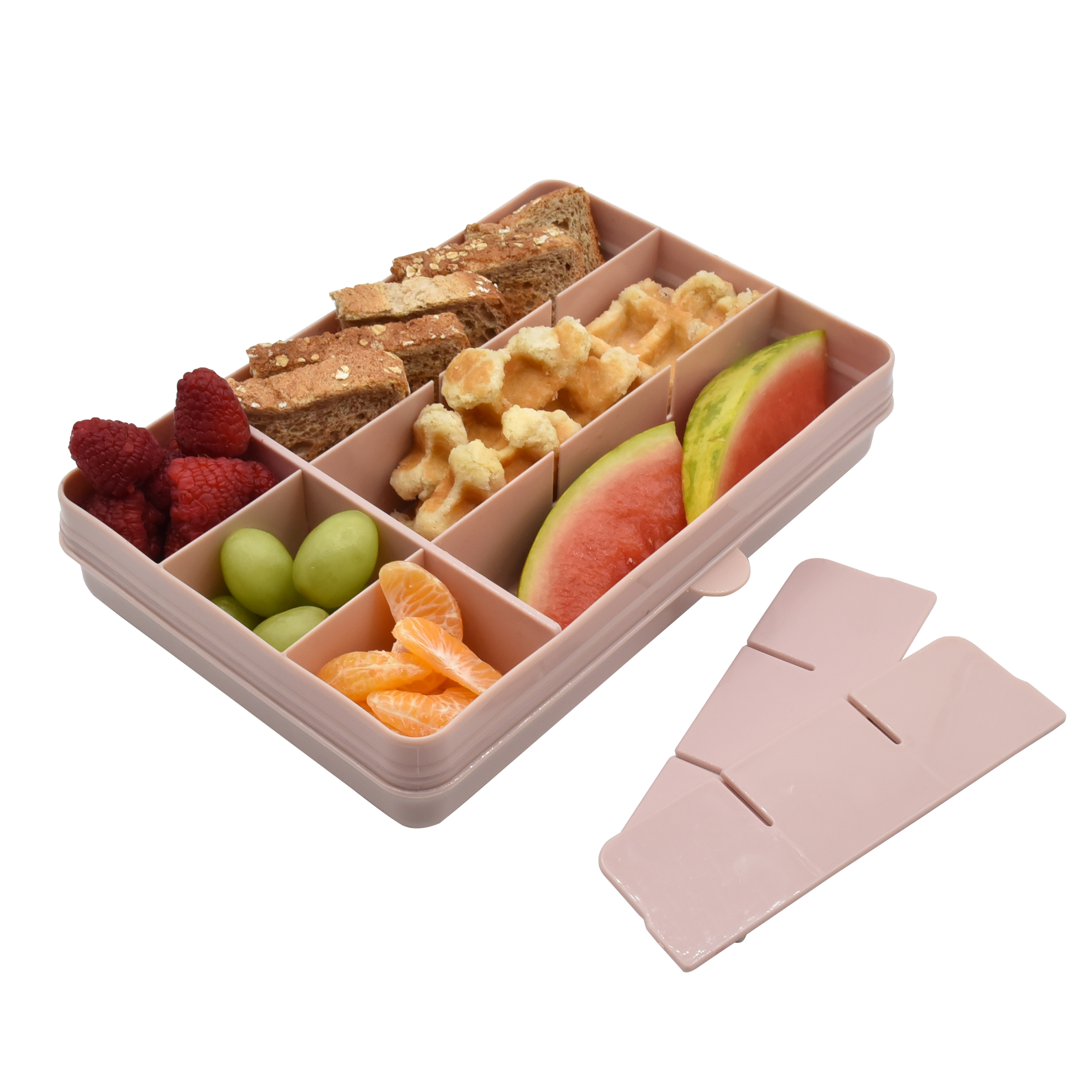 CAJA CONTENEDORA PARA SNACKS ROSADO - 3
