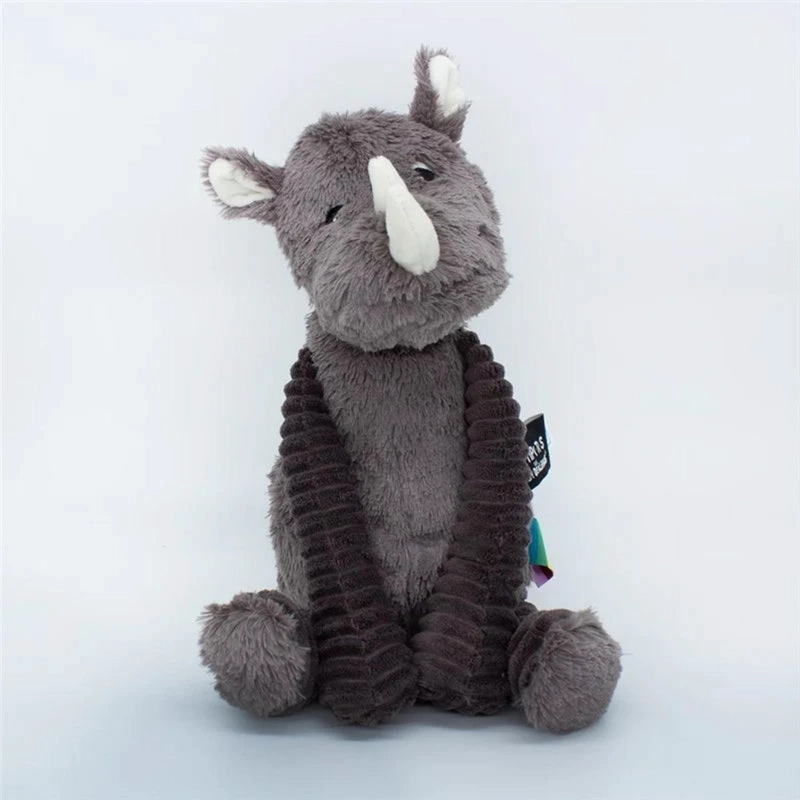 PELUCHE RINOCERONTE GROBISOU - GRIS - 1